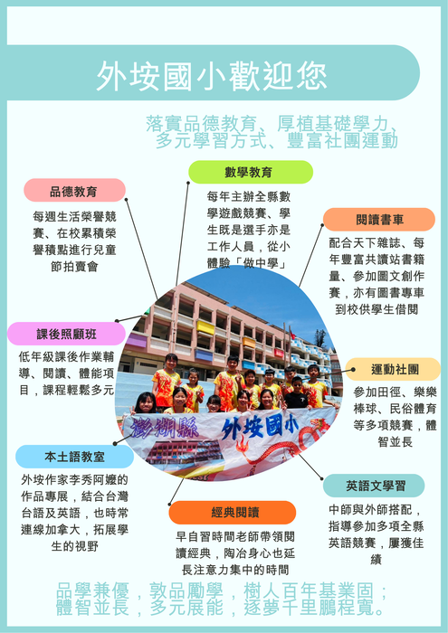 外垵國小歡迎您 多元展能 體智並長